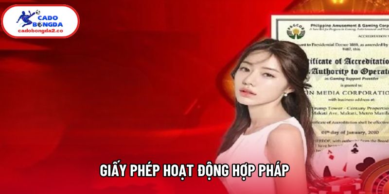Giấy phép hoạt động hợp pháp